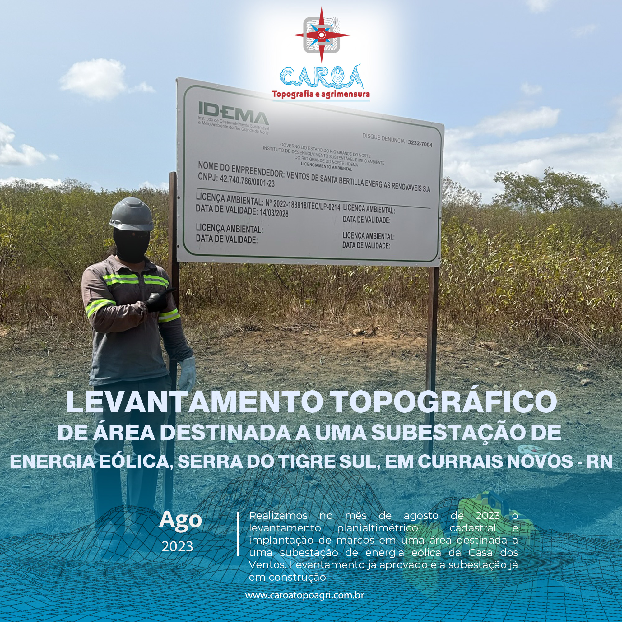 O terreno, em alta definição.