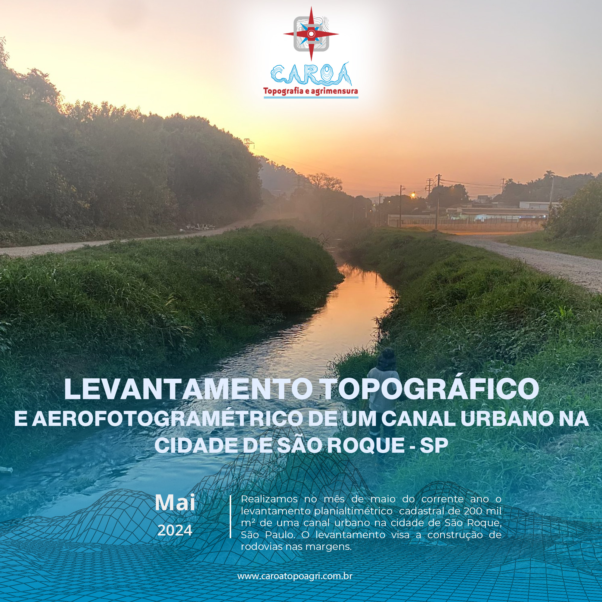 A obra, vista de perto.